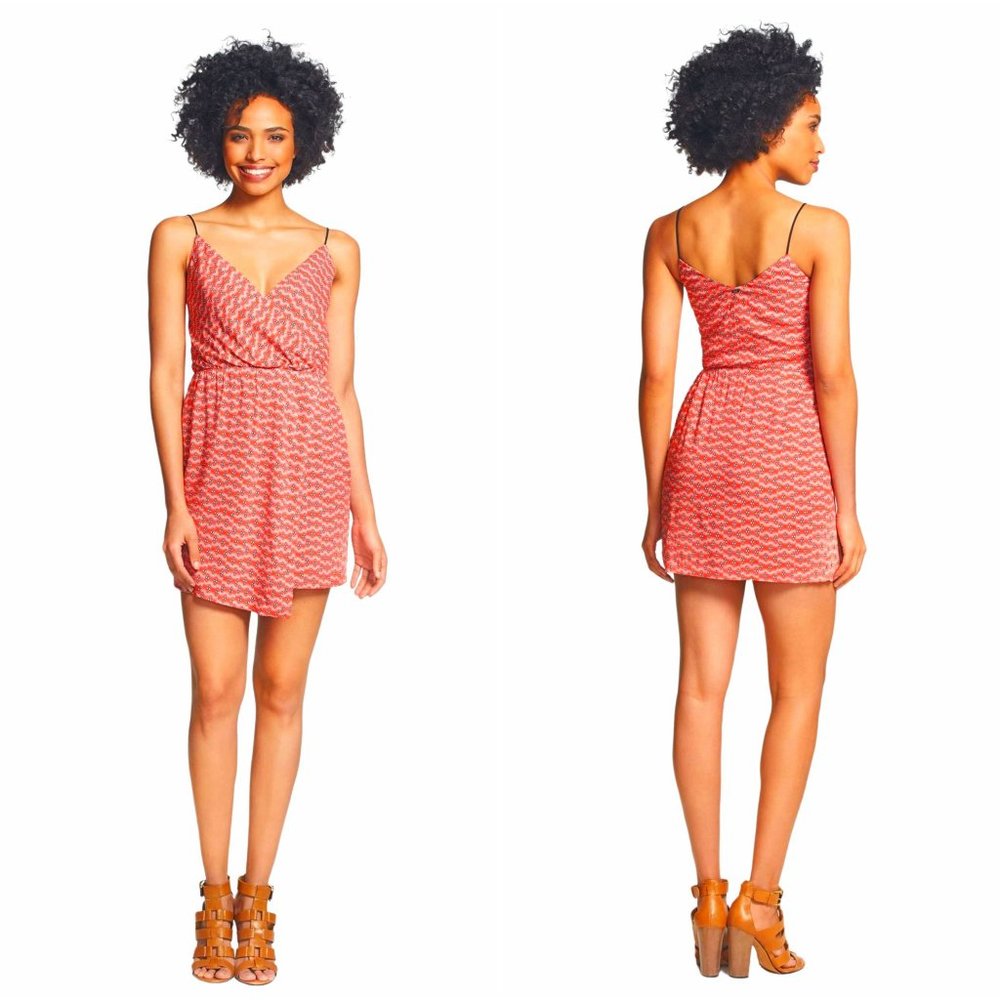 Dex NWOT Faux Wrap Mini Dress Women's XS